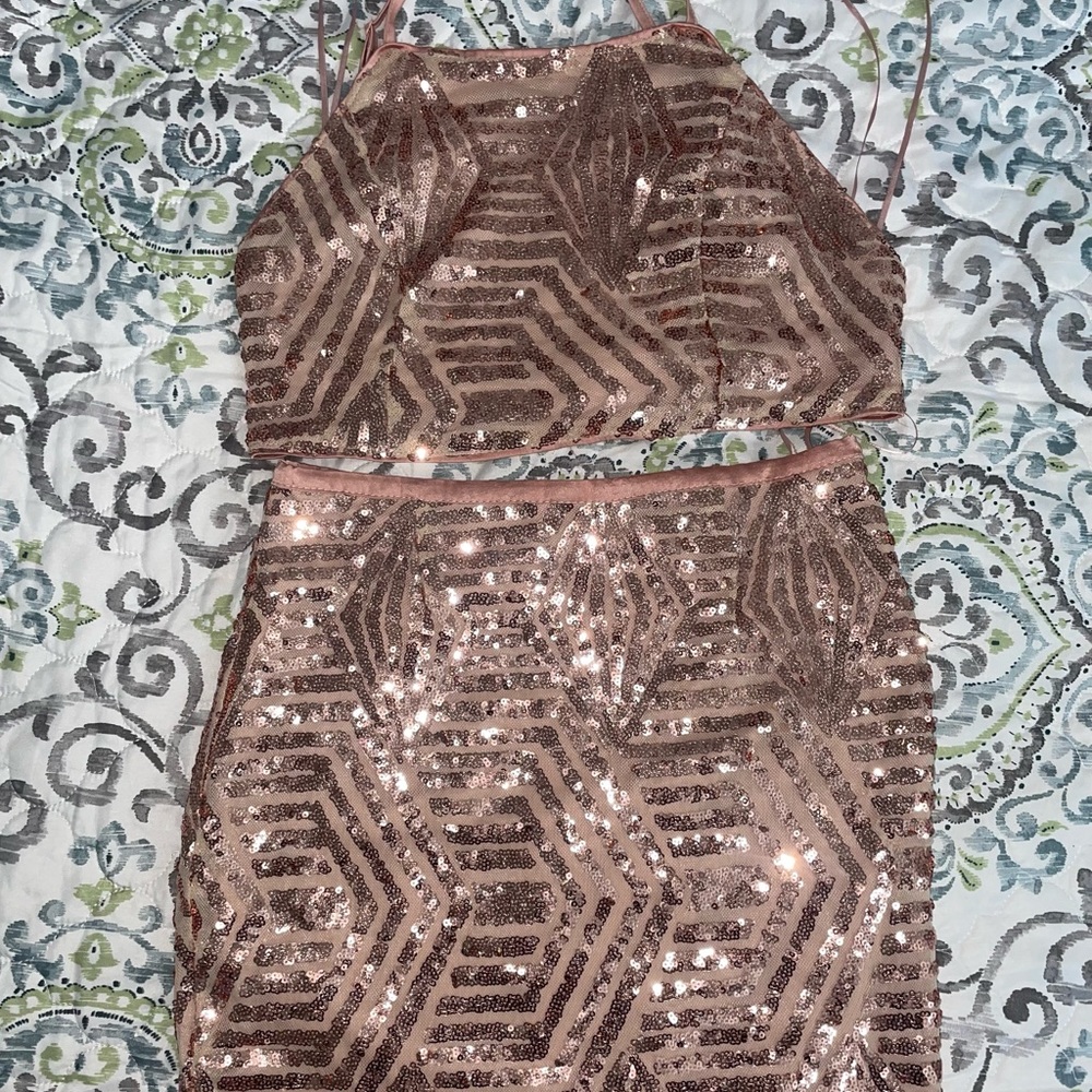 Cute two pieces set / Rose gold